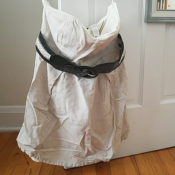 Cute canvas dress with belt - Picture 2 of 3